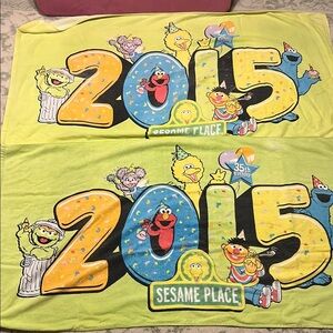 Sesame Street Green and Yellow Swim Towel set of 2